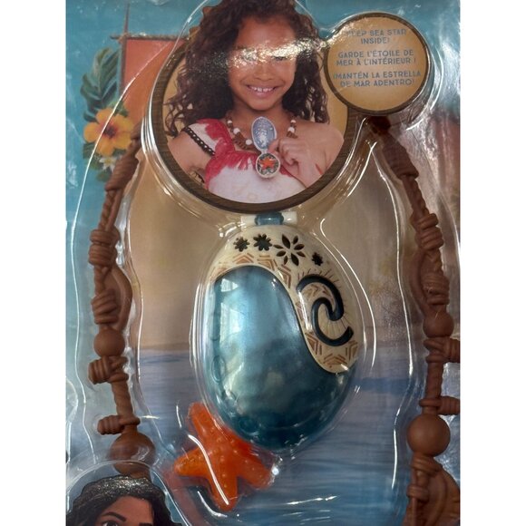 Disney Moana 2 Shell Necklace Dress Up Toy w/ Sea Star Pendant – New - Picture 2 of 3